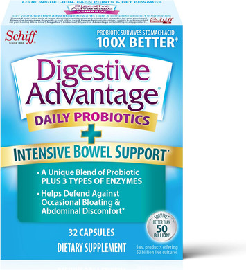 Digestive Advantage Ibs Probiotics For Digestive Health & Intensive Bowel Support, Probiotics For Women & Men With Digestive Enzymes, Support For Occasional Bloating & Gut Health, 32Ct Capsules