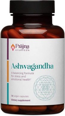 Dr. ChaudharyS Prajna Ayurveda Ashwagandha Is A Balancing Formula That Helps Calm The Mind And Body, Control Stress Cravings, Modulate Cortisol, Support Hormone Balance, Vegan, Gluten-Free, Organic