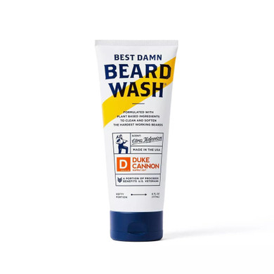 Duke Cannon Supply Co. Best Beard Wash, 6 Oz. - Citrus Hefeweizen Scent, Sulfate-Free & Paraben-Free