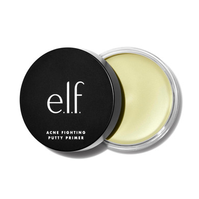 E.L.F. Acne Fighting Putty Primer, Infused With 1.8% Salicylic Acid, Helps Prevents Future Breakouts & Helps Reduce Redness, Minimizes Appearance Of Pores, Preps & Primes Skin, 0.74 Oz (21G)