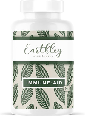 Earthley Wellness Immune-Aid Vitamin C Powder, Natural Immune Support With Camu Camu, Acerola Berry & Orange Peel, Antioxidants, Energy & Skin Health, 100% Pure, No Fillers (4Oz)