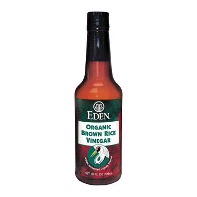 Eden Organic Brown Rice Vinegar, 10 Fl Oz Amber Glass, Imported