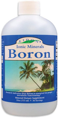 Eidon Ionic Minerals Liquid Boron Drops - Ionic Mineral Boron Supplement, Essential Element To Support Brain And Bone Health, Bioavailable, No Preservatives Or Additives - 18 Oz