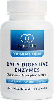Equilife - Daily Digestive Enzyme, Gut Health Supplement, May Help Aid Bloating, Promotes Digestive Health & Gas Relief, Supports Nutrient Absorption, Formulated For Food Sensitivity (90 Servings)