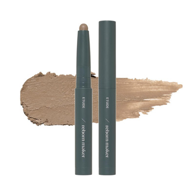Etude Reborn Maker Contour Stick #Warm Shading | Naturally Sculpt & Define | Creamy Formula For Seamless Blending | Multi-Purpose Contour Stick | Korean Makeup, Kbeauty, Perfect For Gift