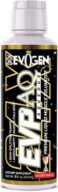 Evogen Evp Aq - Liquid Glycerol Muscle Volumizer | Pre Workout For Pumps, Vascularity, & Hydration | Premium Preworkout For Men & Women | Victory Punch | 16 Fl Oz