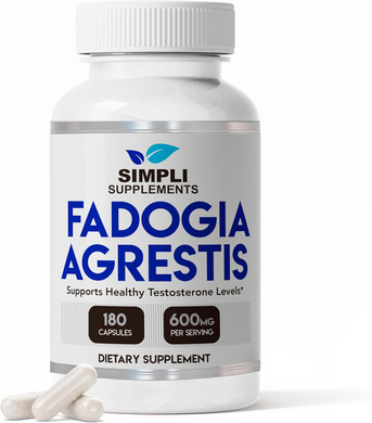 Fadogia Agrestis 600Mg For Natural Testosterone Support | Promotes Muscle Growth, Energy, Drive, Stamina, And Mood | Non-Gmo, Vegan, Gluten-Free | 180 Capsules