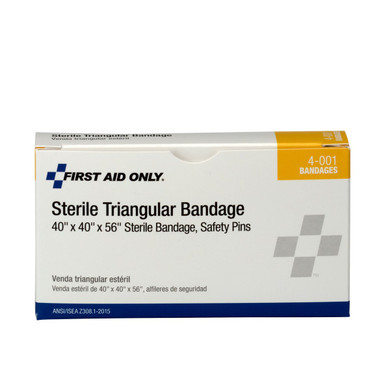 First Aid Only 4-001 Large Sterile Triangular Bandage, 40 X 56 In, 1 Per Box