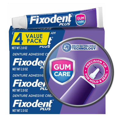 Fixodent Plus Denture Adhesive Cream 2 Oz