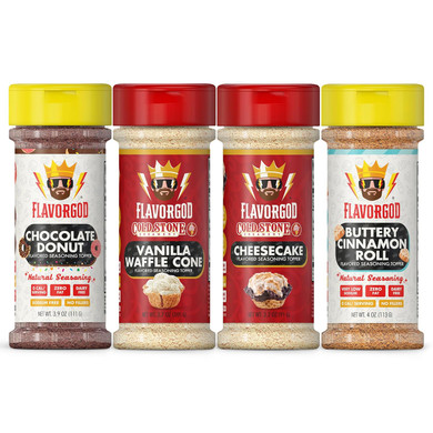 Flavor God Cold Stone Ice Cream Seasoning Toppers By Flavorgod - Healthy Dessert Toppers - 0 Calories, 0 Sodium, Kosher, Made In Usa (Cheesecake)