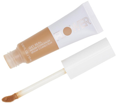 Flower Beauty By Drew Barrymore Get Real Serum Concealer - Brightens Skin + Blurs Blemishes - Hydrating Serum- Medium Deep