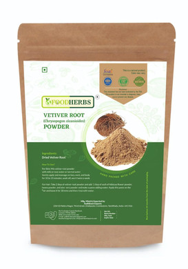 Foodherbs Vetiver Root Powder  Natural Herbal Powder For Skin, Hair & Aromatherapy | Cooling & Soothing | Non-Gmo | No Additives  100G / 3.5Oz