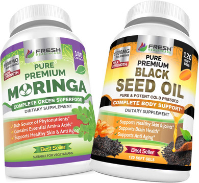 Fresh Healthcare Moringa And Black Seed Oil - Bundle