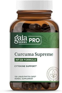 Gaia Herbs Pro Curcuma Supreme Nf-Kb Formula - Immune Support Supplement - Contains Turmeric Extract & Black Pepper Extract - 120 Liquid Phyto-Caps