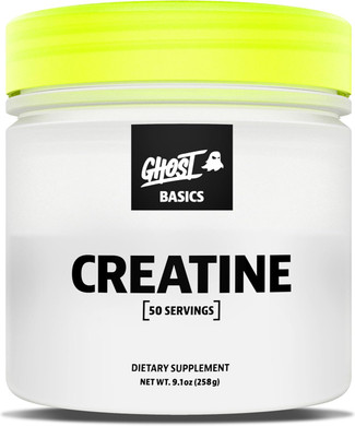 Ghost Basics Creatine Monohydrate Powder For Men & Women  5G Creapure Creatine Workout Supplement For Muscle Gain  Vegan, Soy Free & Gluten Free - 50 Servings
