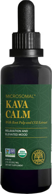 Global Healing Center - Organic Kava Calm - Microsomal Tech, Pure Kava Drops - Induce Calmness, Particularly Those Involved With Gaba
