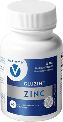 Gluzin Otc Zinc - Zinc Gluconate 50Mg, (2 Bottles - 120 Capsules)