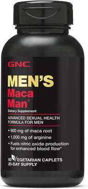 Gnc Men'S Maca Man, 60 Caplets, Fuels Nitric Oxide Production For Enhanced Blood Flow