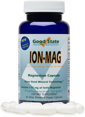 Good State| Ion-Mag | Ionic Magnesium | Nano Sized Mineral Technology | Supports Healthy Breathing & Cardiovascular Health | 115 Mg Per Serving | 60 Capsules