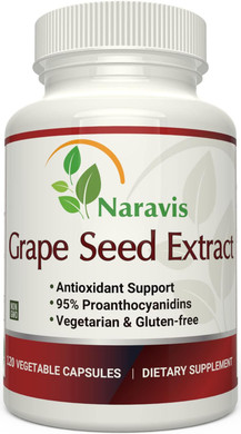 Grape Seed Extract 400Mg - 120 Vegetarian Capsules With 95% Proanthocyanidins - Natural Non-Gmo Antioxidant Supplement - Grapeseed Extract Capsules For Optimal Antioxidant Support