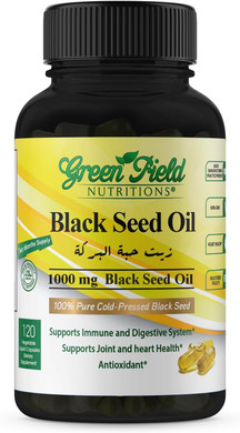 Greenfield Nutritions - Halal Black Seed Oil (Nigella Sativa), Support Immune System, Digestive System, And Joints Health, 90 Liquid Veggies Capsules
