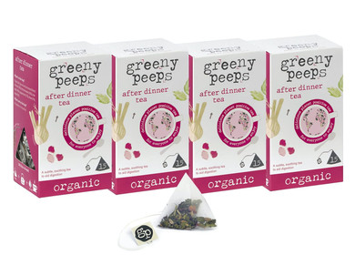 Greenypeeps After Dinner Tea - Organic Fennel Tea Bags With Ginger, Lime Tree Leaves, Rose Petals, Peppercorns And Cloves - A Subtle Calming Tea To Support Digestion - Fairtrade Certified - 30 Count