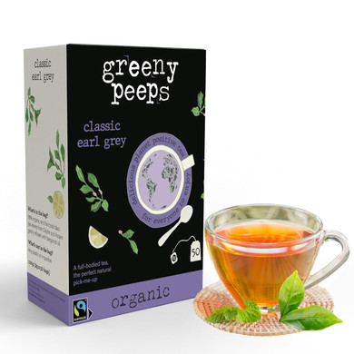 Greenypeeps Organic Earl Grey Tea Bags - Classic Earl Gray Tea Recipe With Ceylon Uva And Assam Black Tea Plus Bergamot - Fairtrade - Timeless And Refined - Delicious Iced Or Hot Tea Bags - 100 Ct