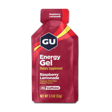Gu Energy Original Sports Nutrition Energy Gel, Vegan, Gluten-Free, Kosher, And Dairy-Free On-The-Go Energy For Any Workout, 24-Count, Raspberry Lemonade