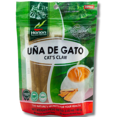 Hanan Te De Uña De Gato 80G - CatS Claw Loose Leaf Tea For Joint Support, Mobility & Well-Being, Natural Herbal Tea From Peru (2.82Oz)