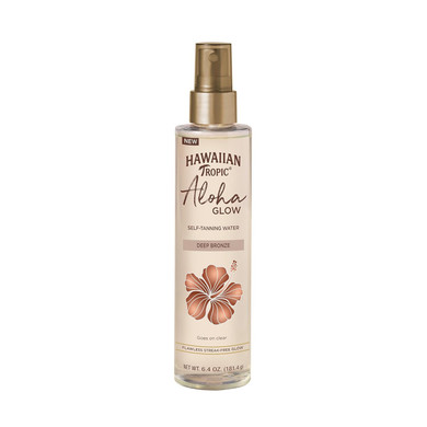 Hawaiian Tropic Aloha Glow Self Tanning Water, 6.4Oz | Self Tanner Spray Tan Mist, Fake Tan, Sunless Tanner, Sunless Tanning Spray, Body Bronzer, Skin Bronzer For Women Body, Deep Bronze, 6.4 Fl Oz