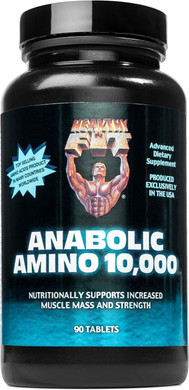 Healthy 'N Fit Anabolic Amino 10,000 90 Tablets, Eaa & Bcaa - 10,000 Mgs Amino Acids Per Serving
