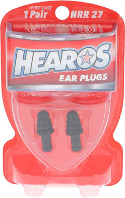 Hearos Earplugs Rock 'N Roll Series With Free Case, 1-Pair Foam