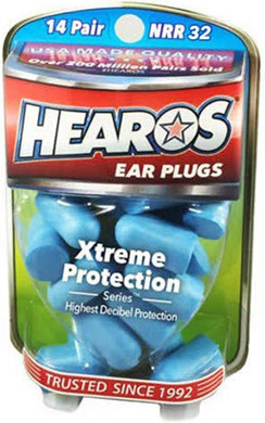 Hearos Xtreme Protection Series Ear Plugs Highest Nrr ,14 Pairs