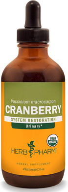 Herb Pharm Certified Organic Cranberry Liquid Extract For Urinary Tract Support - 4 Ounce