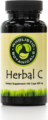 Herbal C Capsule  Vitamin C Supplements  Antioxidant And Immune System Booster, Adrenal Glands And Digestion Support  100 Ct