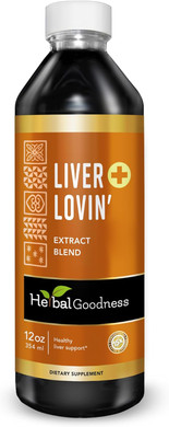 Herbal Goodness Liver Lovin Cleanse Detox & Repair Herbal Supplement - Natural Liver Support With Milk Thistle, Chanca Piedra, Burdock, Ashwaghanda & More, Digestive Aid, Non-Gmo, 12Oz