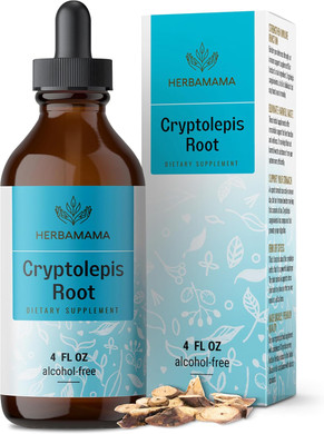 Herbamama Cryptolepis Tincture - Vegan Cryptolepis Sanguinolenta Immunity Drops For Overall Detox - Non-Gmo, Alcohol & Sugar-Free Immune Support Supplement