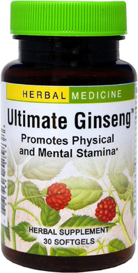 Herbs Etc. Ultimate Ginseng Softgels - Support Continuous Physical Activity - Aids Brain Health - Supports Daily Stamina For Physical & Intellectual Activity - Gluten-Free - 30 Softgels (30 Servings)