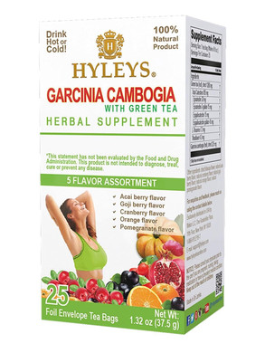 Hyleys Tea Garcinia Cambogia Green Tea With Orange Flavor - 25 Tea Bags