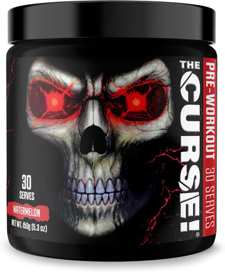 Jnx Sports The Curse! Pre Workout Powder For Men & Women, Caffeine, Beta-Alanine, Creatine, L-Citrulline, 50 Servings, Sweet Melon Flavor  Boost Energy, Strength & Focus