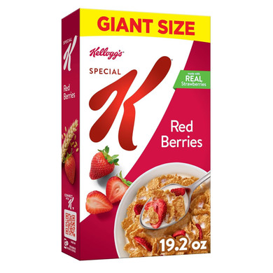 Kellogg'S Special K Breakfast Cereal, Family Breakfast, Fiber Cereal, Family Size, Red Berries (3 Boxes)
