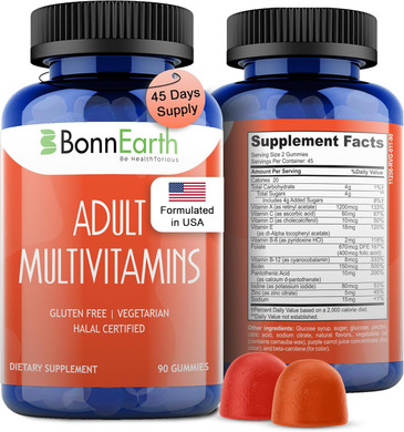 Kids Multivitamin Gummies  Easy To Chew, Delicious Multi-Flavored  Essential Vitamins A, B6, B12, C, D, E, Biotin, Iodine, Zinc  Kids Vitamins For Daily Nutritional Needs  60 Gummies