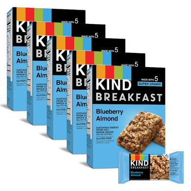 Kind Breakfast Bars, Peanut Butter, Healthy Snacks, Gluten Free, 100% Whole Grains, 5G Protein, 30 Count