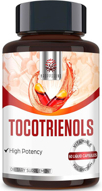Kroppssund Tocotrienol Supplement Full Spectrum, Tocotrienol Vitamin E-Tocotrienols 800Mg - 60 Liquid-Filled Capsules