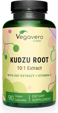 Kudzu Root | 12.000 Mg Of Kuzu Root | Non-Gmo & Vegan | Support Menopause | With Oat Extract + Vitamin C | 90 Capsules