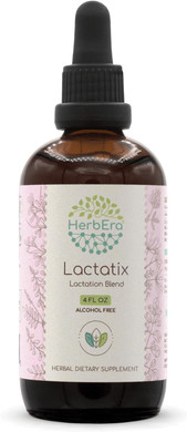 Lactatix B120 Alcohol-Free Extract Tincture, Alfalfa Leaf, Moringa Leaf, Goat'S Rue Herb, Fennel Seed, Fenugreek Seed. Lactation Blend 4 Fl Oz