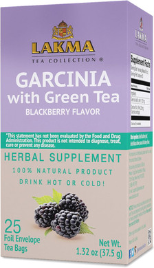 Lakma Garcinia Cambogia Green Tea With Blackberry - 25 Tea Bags
