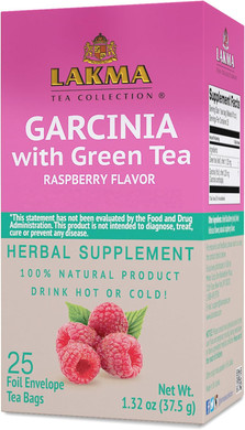Lakma Garcinia Cambogia Green Tea With Raspberry - 25 Tea Bags