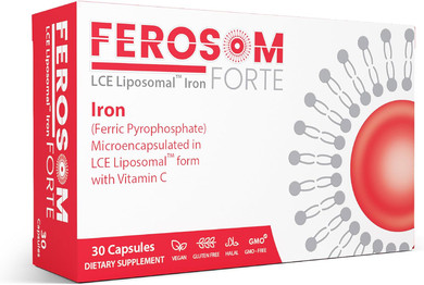 Lce Liposomal Iron Capsules  30Mg Elemental Iron With Vitamin C  Gentle Supplement For Women And Men  Easy-To-Swallow Vegan Capsules, 30 Count