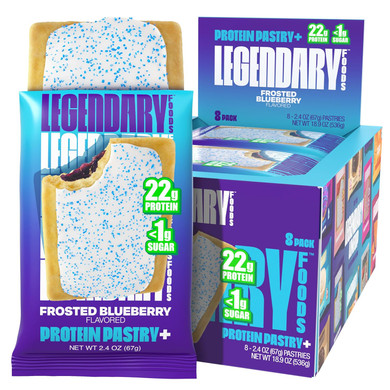 Legendary Foods 22G Campfire S'Mores Protein Pastry - Low Carb Meal Replacement Bar - Low Glycemic, Gluten Free Protien Snacks - Healthy Keto Snack Zero Sugar Energy Bars - Bariatric Diabetic Friendly